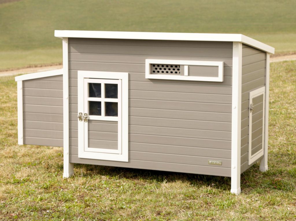 Kerbl ECO kurnik Barney plastikowy 137×73×83 cm szaro-biały Zdjęcie produktu 
