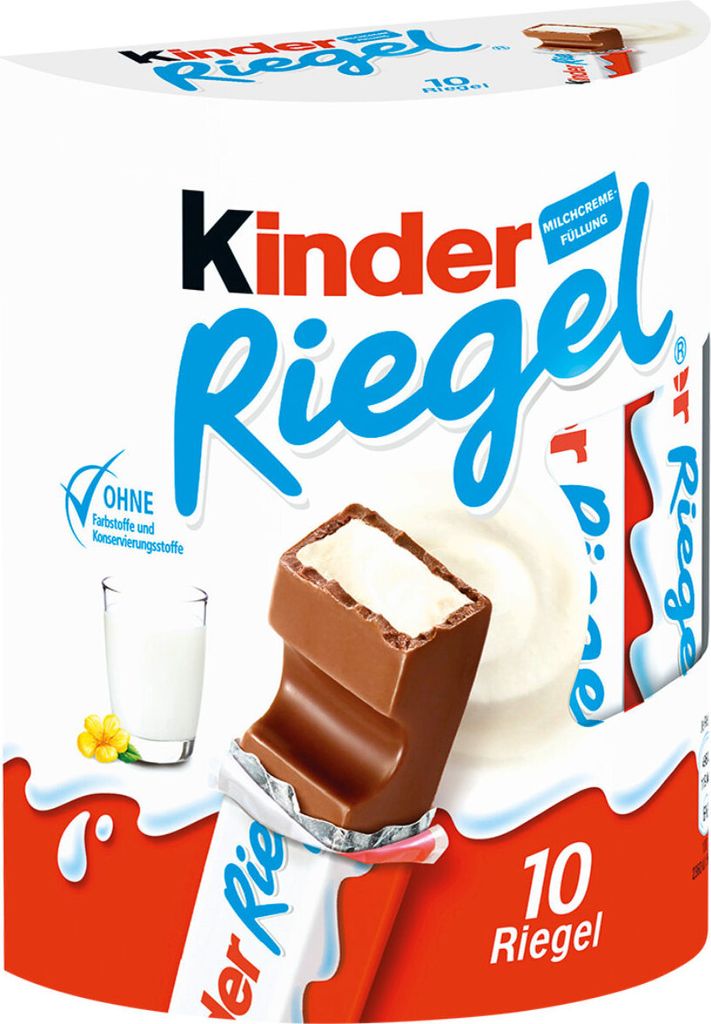 Krabička KinderRiegel - 10 tyčiniek po 21 g Obrázok produktu