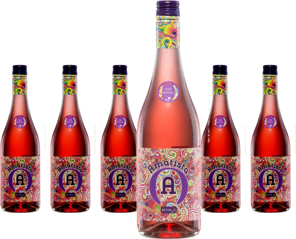 6 x Anecoop Bodegas Amatista Moscato Rosado Frizzante