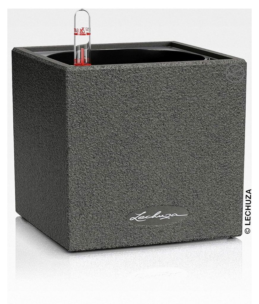 CANTO Stone 14 Kräuterwürfel mit Bewässerungssystem, graphitschwarz