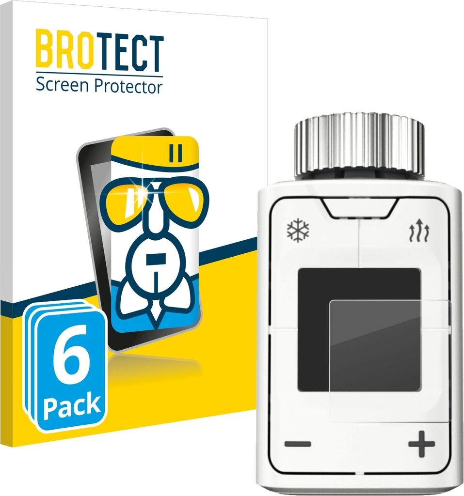 6x BROTECT Schutzglas für AVM FRITZ!DECT 302 Schutzfolie Panzer Folie Glas Display Schutz klar