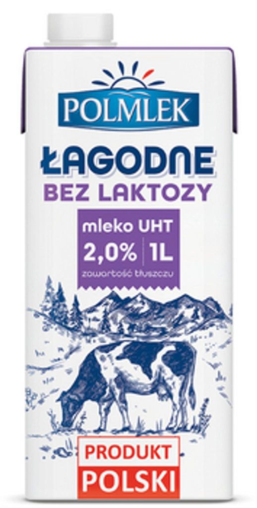 Laktosefreie milde Milch UHT 1l - Polmlek Produktbild 