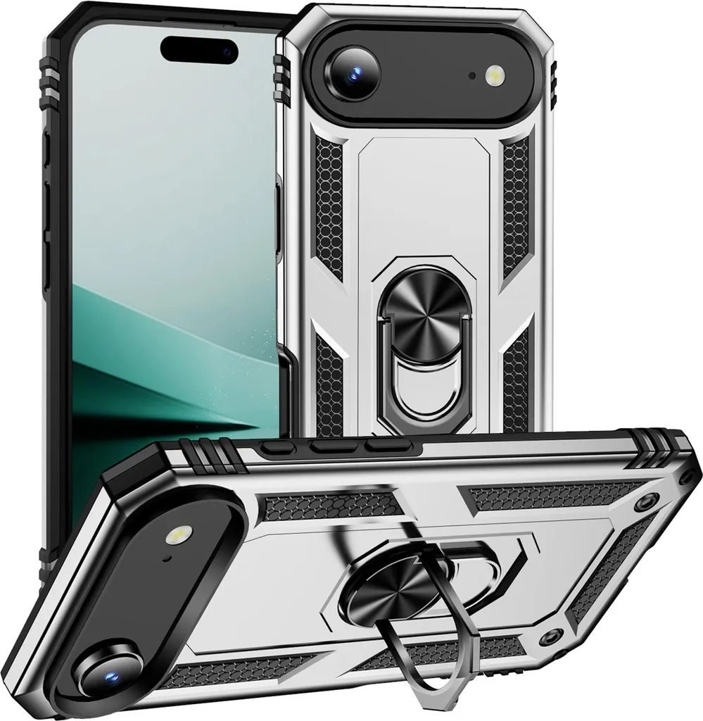 Custodia iPhone Air Argento Elegante: Robusta con Grado Militare