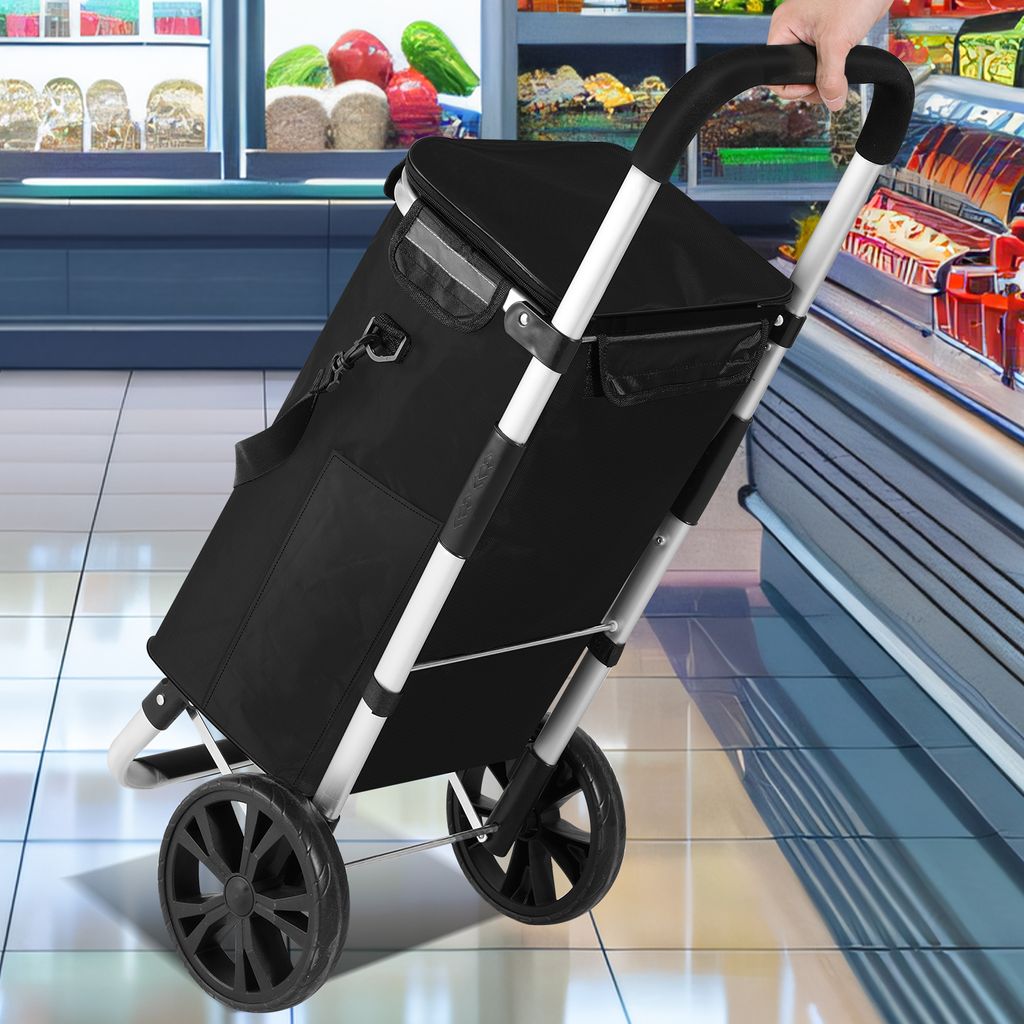Jayseuw 3in1 Einkaufstrolley 40L bis 40 kg klappbar Produktbild 