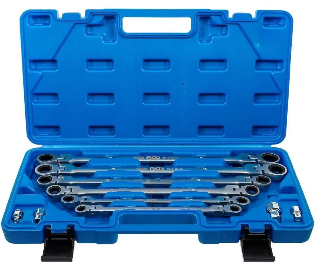 Coffret de Clés Polyvalentes à Cliquet de 8 à 19 mm pour Atelier Auto
