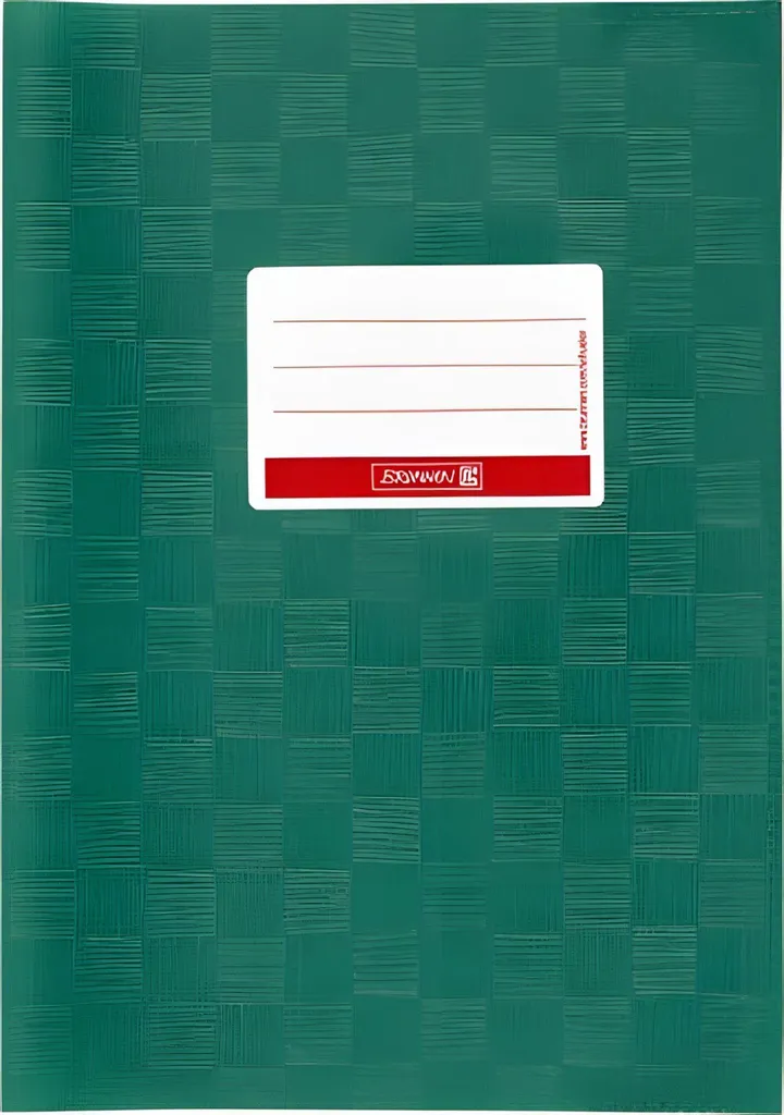 Protège-cahier solide vert foncé A4 BRUNNEN fini les couvertures usées