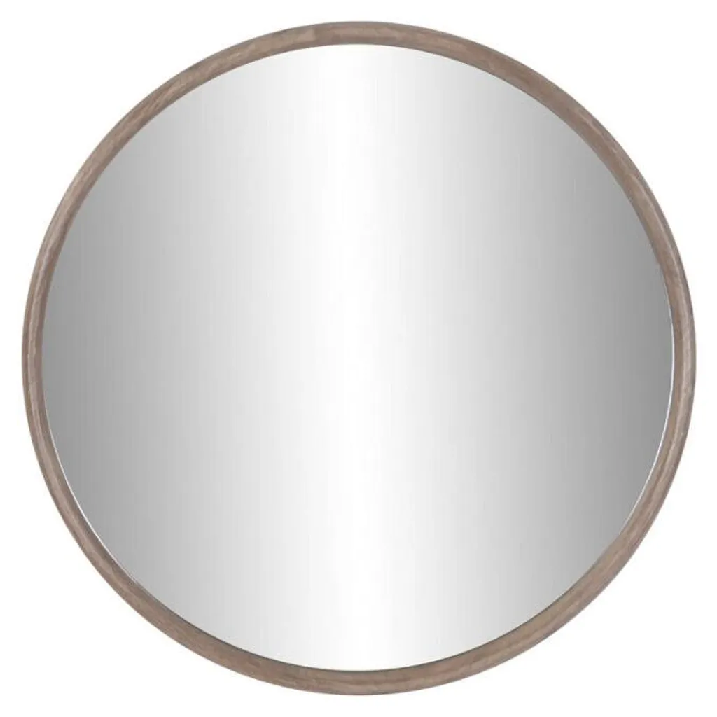 Grand miroir carré décoratif cadre en bois marron 80cm Home ESPRIT