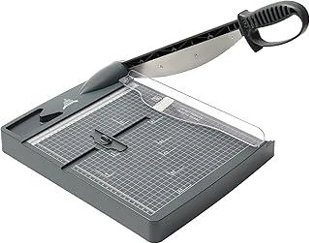 Taglierina JIELISI A4, taglierina a leva, taglierina per carta fino al formato DIN A4, lunghezza di taglio 300 mm (fino a 80 g A4, capacità di taglio 30 fogli)