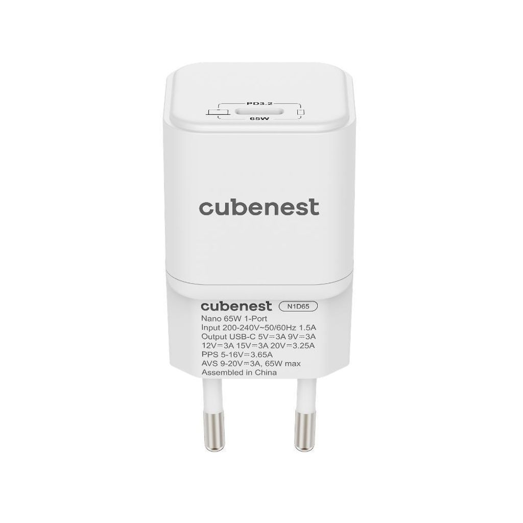 Cubenest PD GaN Nano Adapter USB-C 65W N1D65