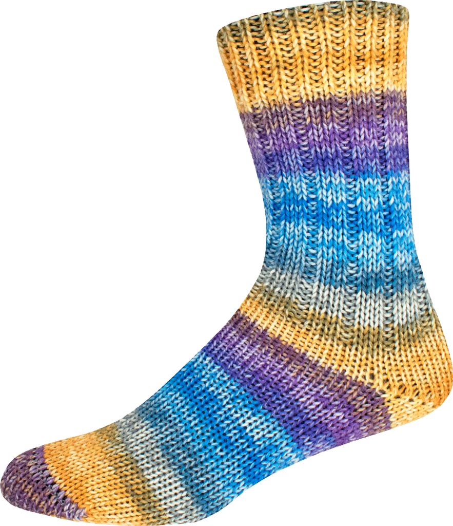 ONline Wolle Supersocke Merino-Color 349 375m 150g Strickgarn Sockenwolle Farbe 2920