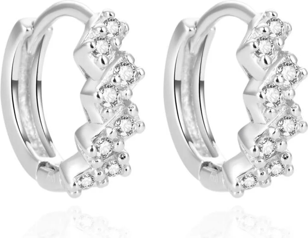 Orecchini Eleganti Argento 925 e Zirconi Bianchi AGUC2122L | Lusso Accessibile