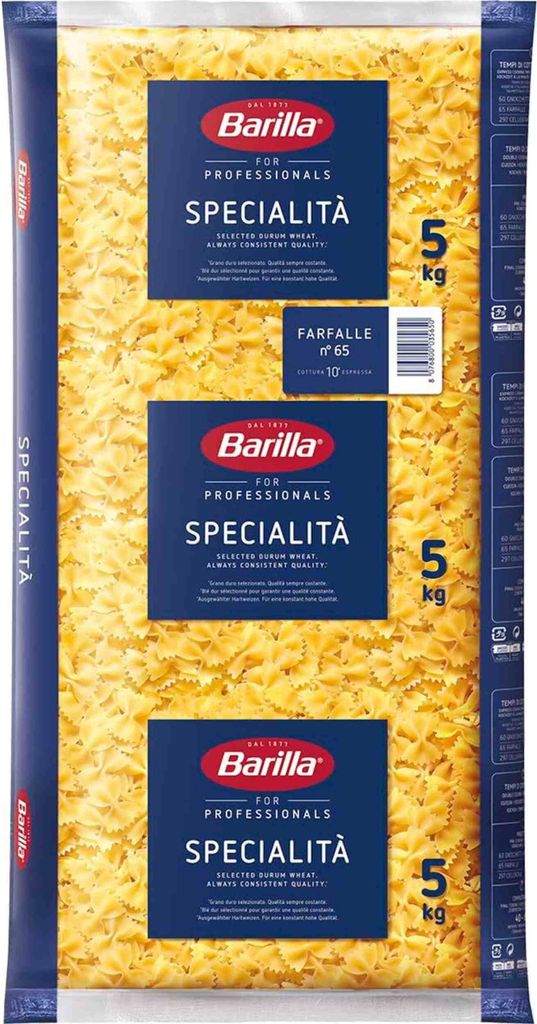Barilla 622207003 Barilla Classica Farfalle 5,0 kg Immagine del prodotto 