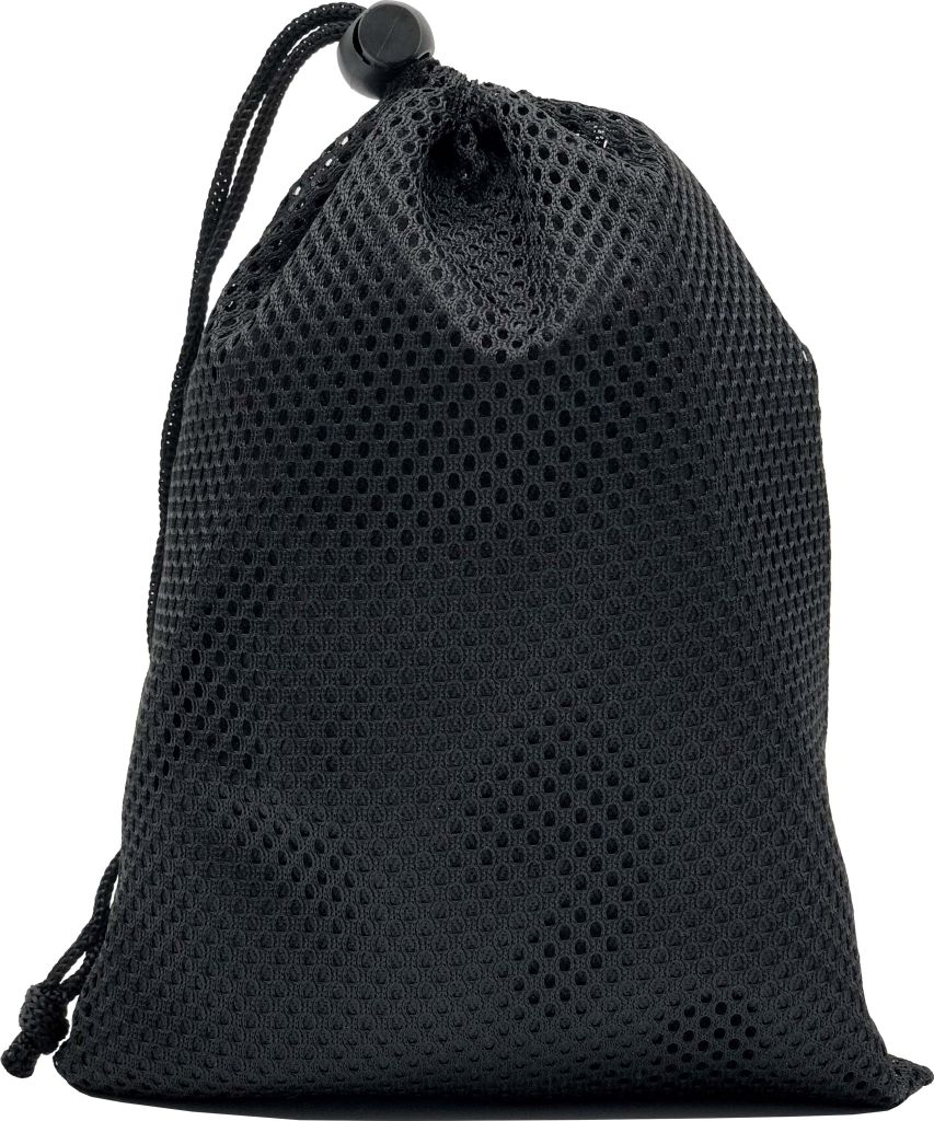 Flexot Netztasche – robuste Tasche mit Kordelzug-Verschluss für Koffergurte und Reiseutensilien, kleine Aufbewahrungstasche