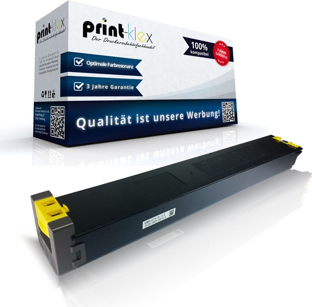 Kompatible Tonerkartusche Yellow MX-51GTYA für Sharp - 18.000 Seiten Sharp MX 4110 N MX 4110N MX 4111 N MX 4111N MX 4112 MX51GTMA MX51 MX 51 Rot R...