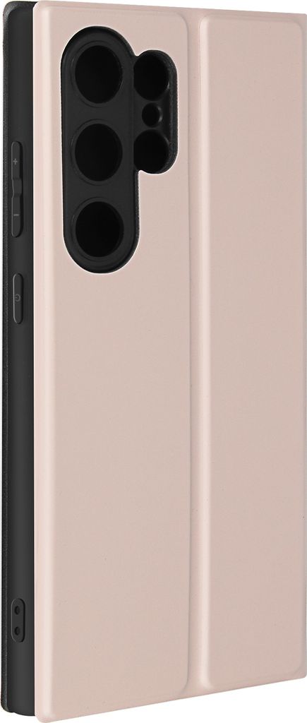 Avizar, Soft-Touch Hülle für Samsung Galaxy S24 Ultra mit Standfunktion, Hellrosa