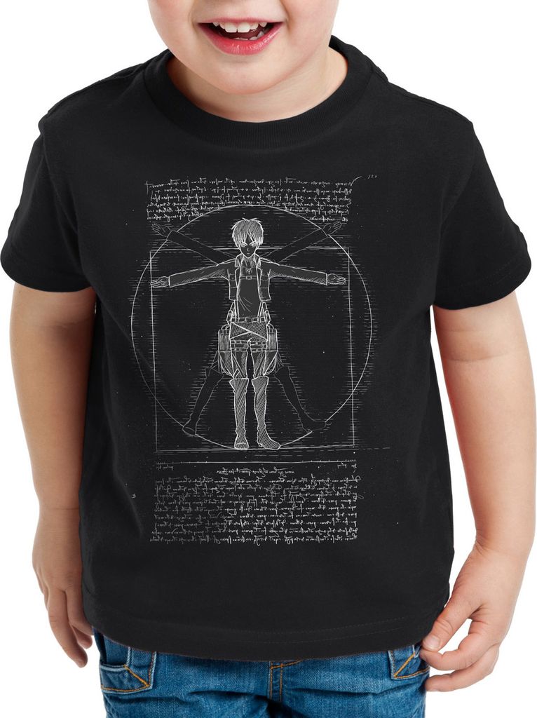 A.N.T. Vitruvianischer Eren Kinder T-Shirt Jäger on attack aufklärungstruppe