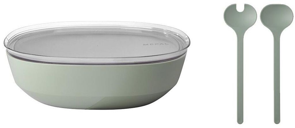 Mepal SILUETA Salatset 4000 ml, 3-teilig, mit zwei Produktbild 