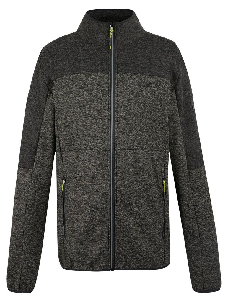 Regatta - "Elram" Fleece Durchgehender Reißverschluss für Herren RG12015 (5XL) (Granitgrau/Schwarz)