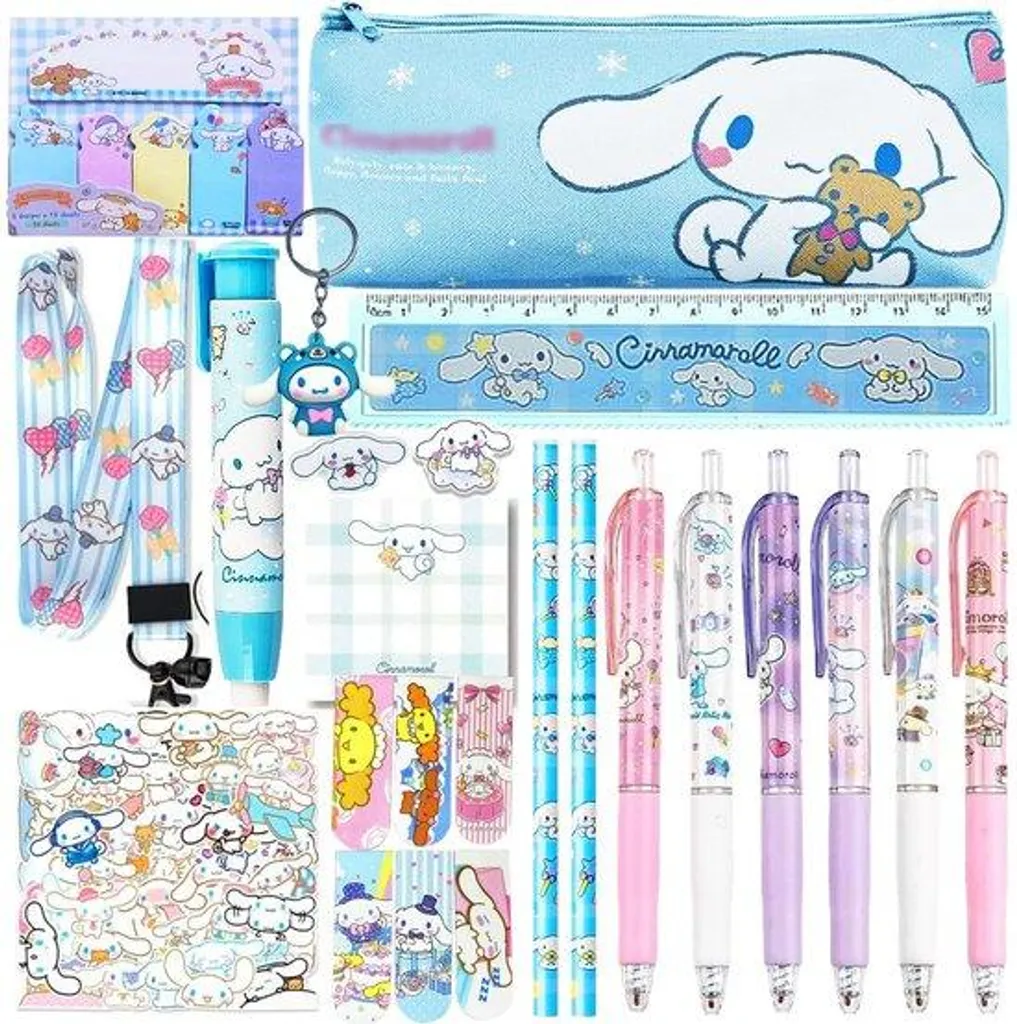 Trousse complète kawaii : fini les fournitures perdues au fond du sac