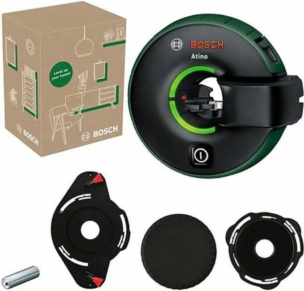 Bosch Atino Niveau Laser 10m avec fixation Gel Pad et anneau LED