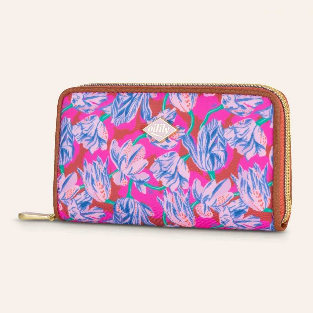 Porte-monnaie compact Oilily Zana Tulipy rose - Ne perdez plus votre monnaie - 7