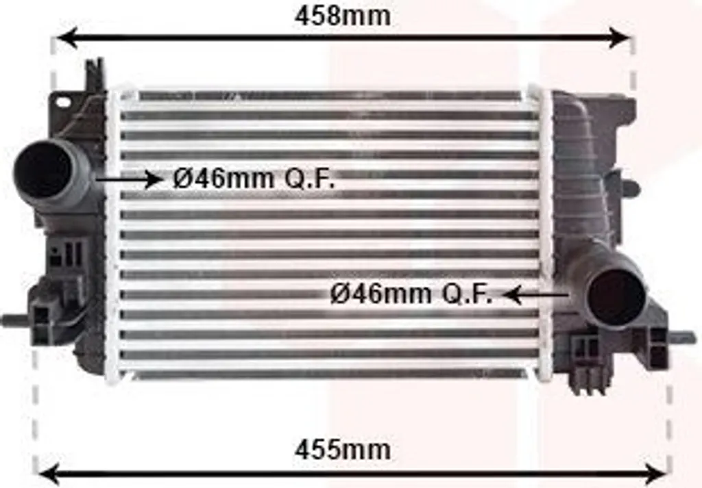 Van Wezel 37004592 - Refroidisseur Intercooler Opel Meriva B Turbo