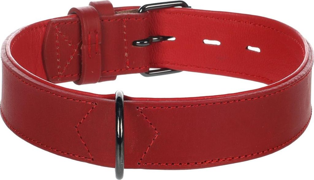 Flamingo Halsband gepolstert & breit Denver rot, Größe: L / Breite: 40 mm