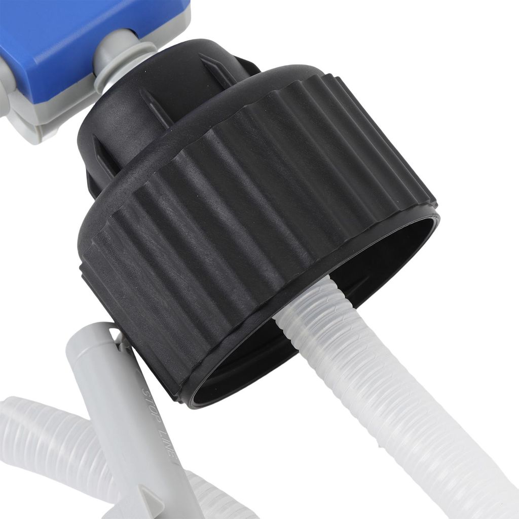 Kraftstofftransferpumpe mit automatischem Stopp, 3,2 GPM, Gas, 4 Adapter, 51 Zoll langer Schlauch für Benzin-Derv-Kerosin
