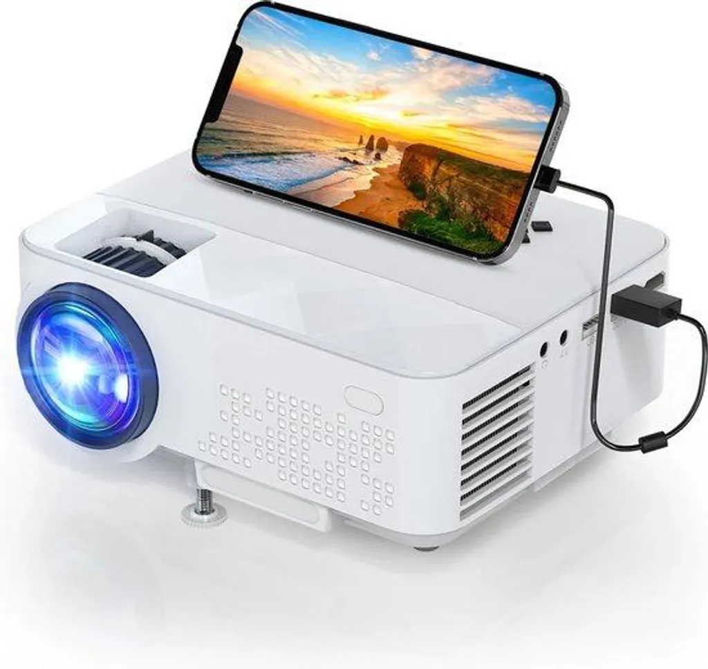 Mini-projecteur pour Soirée Cinéma et Gaming Écran Géant 240 Pouces