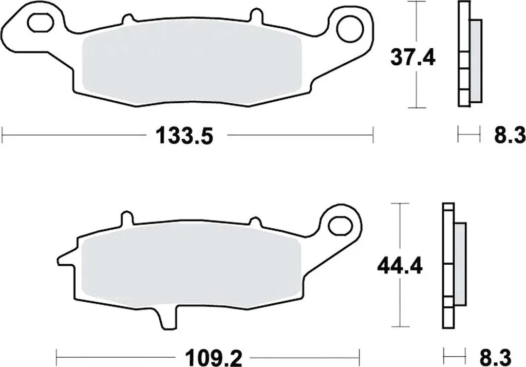 Plaquettes de frein moto TRW MCB 681 pour conduite sportive et circuit