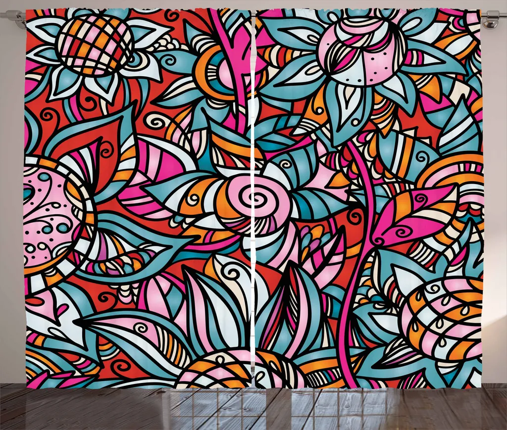 Tenda Urban Graffiti ABAKUHAUS 280x175 cm | Arredo Moderno Multicolore