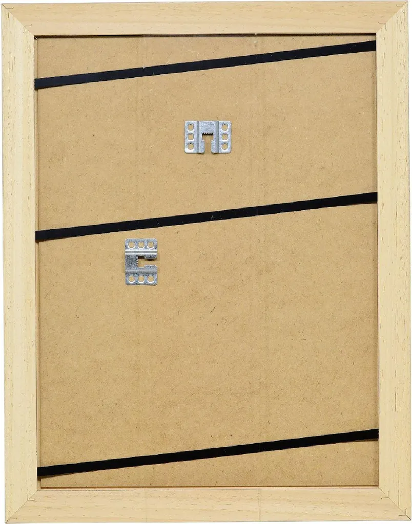 Specchio in legno profilato 40x60 cm, marrone chiaro, design classico - 3