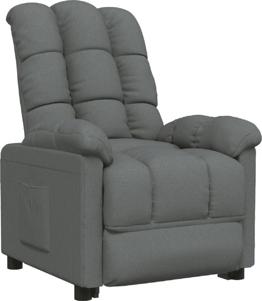 vidaXL Relaxsessel Dunkelgrau Stoff