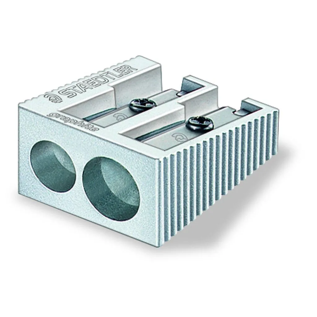 Temperamatite Doppio Metallo Staedtler 510 20 Silver - Design Iconico