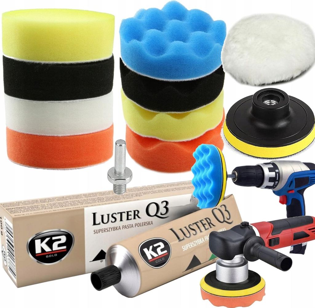 K2 Profi Polierset: 11-tlg. Lackaufbereitung Kit