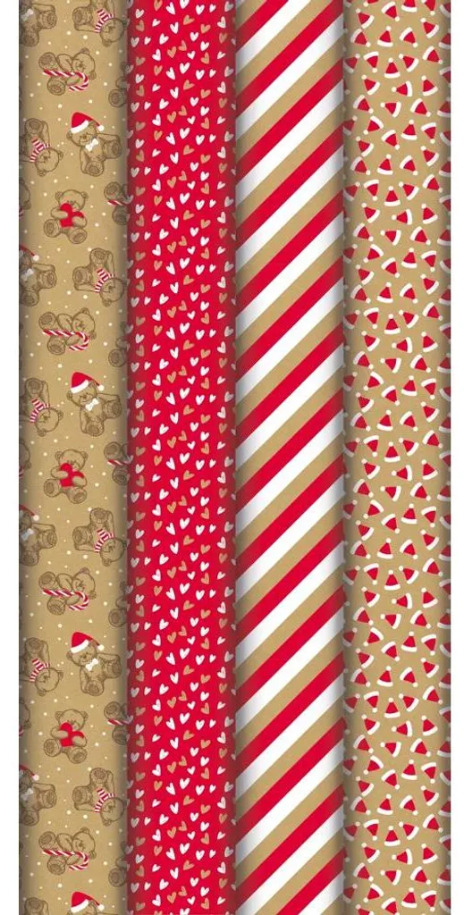 Papier d'Emballage Kraft pour Colis et Cadeaux - 30 Bobines Kleiner Bär