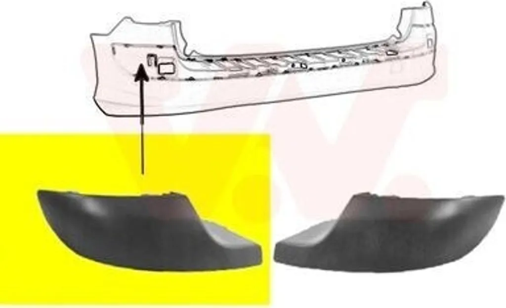 Rivestimento, paraurti posteriore (1125-10588) per Peugeot e altri