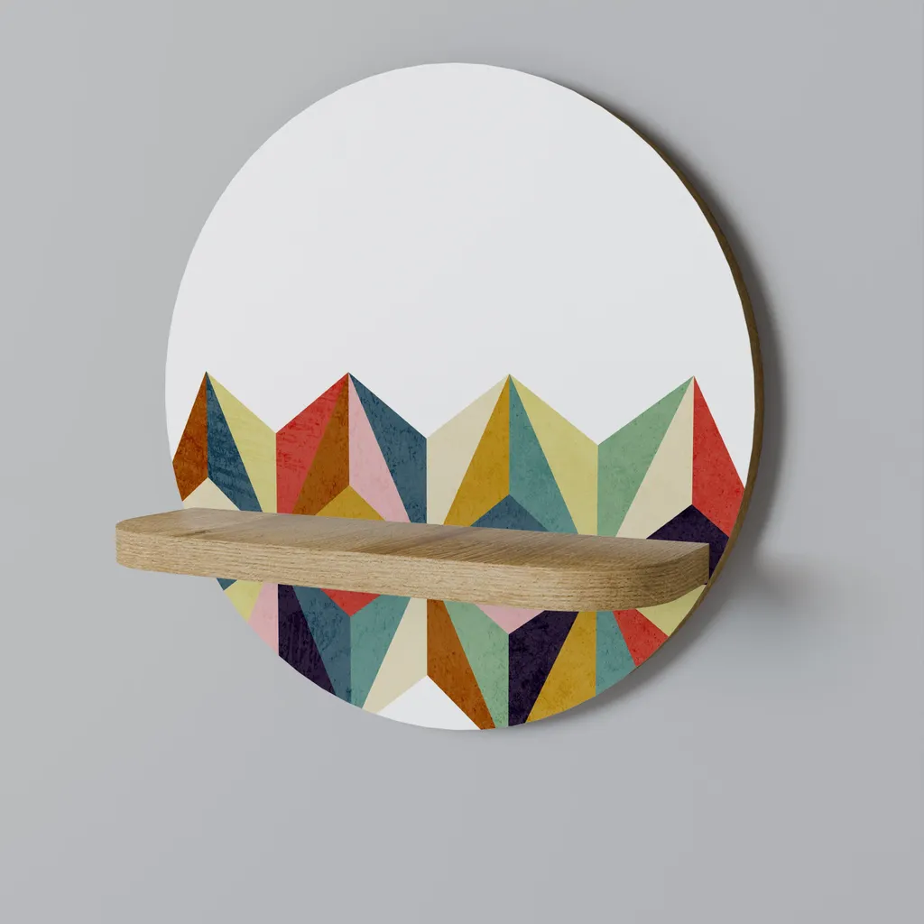 Étagère ronde murale pour plantes et décoration de salon moderne en métal