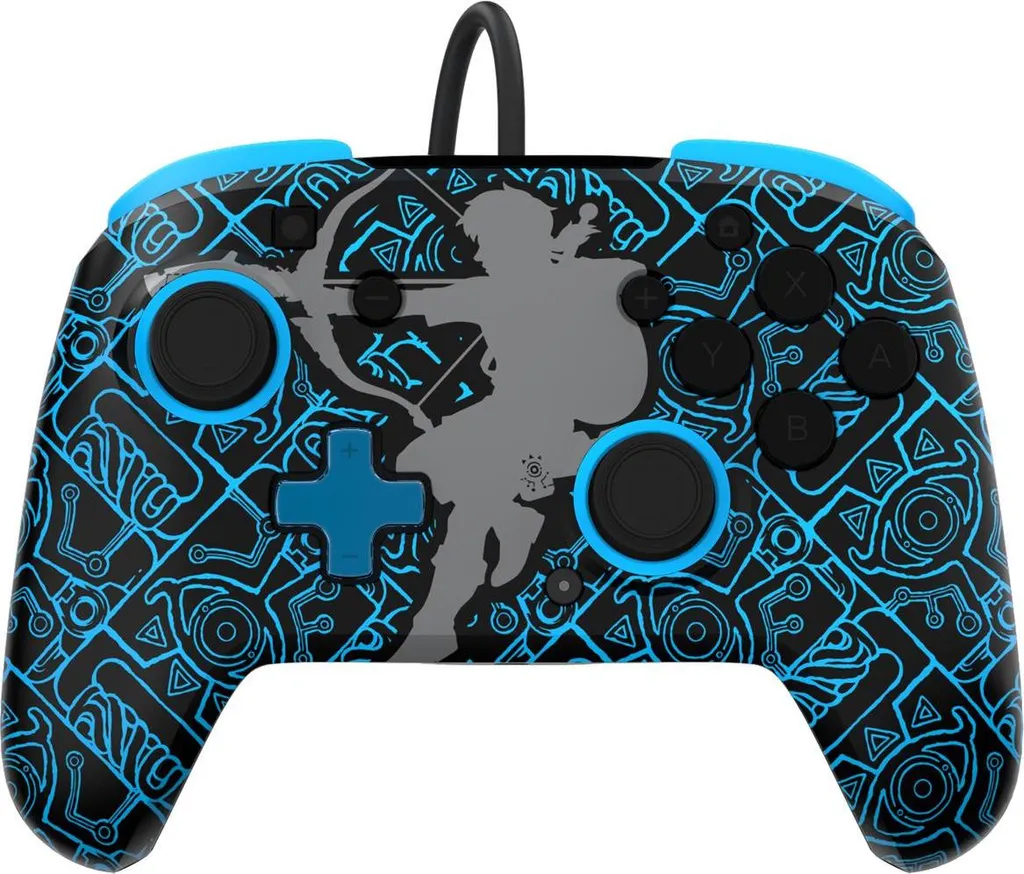 PDP-PerformanceDesignedProduct 500-134-SKSG PDP Controller Rematch Wired SheikahShoot GlowintheDark Swit