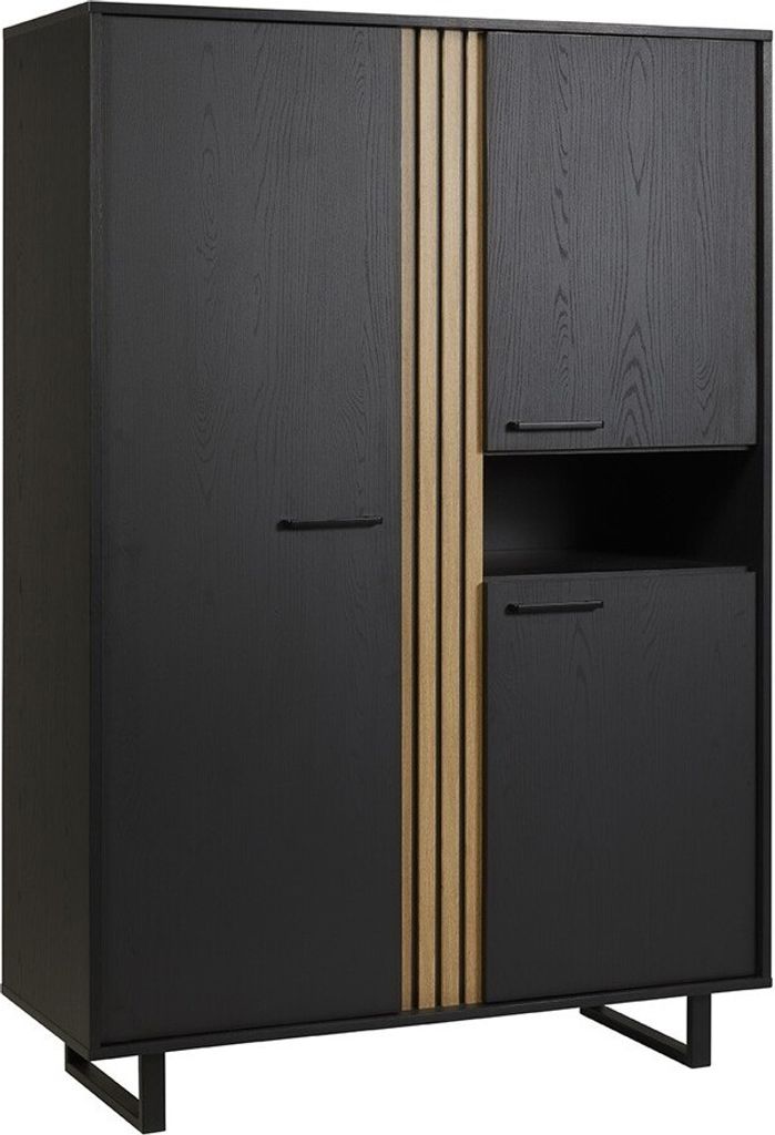 Meublorama NT-FARO-FAR2BK*5C/99KG, 3 Tür(en), Schwarz, Mitteldichte Faserplatte (MDF), 2 Jahr(e), 500 mm, 1270 mm