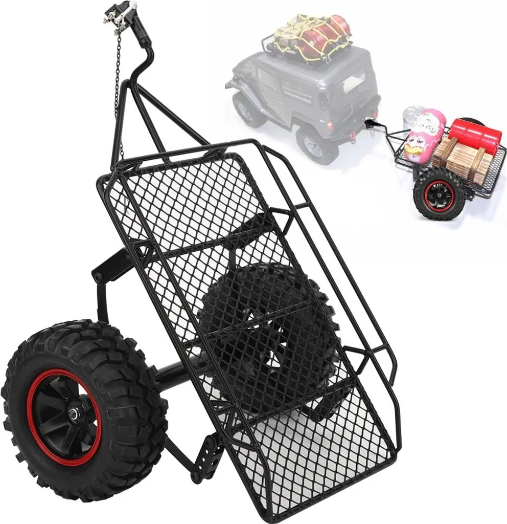 Trémie de remorque métallique ultra résistante pour Crawler RC 1/10 - 3