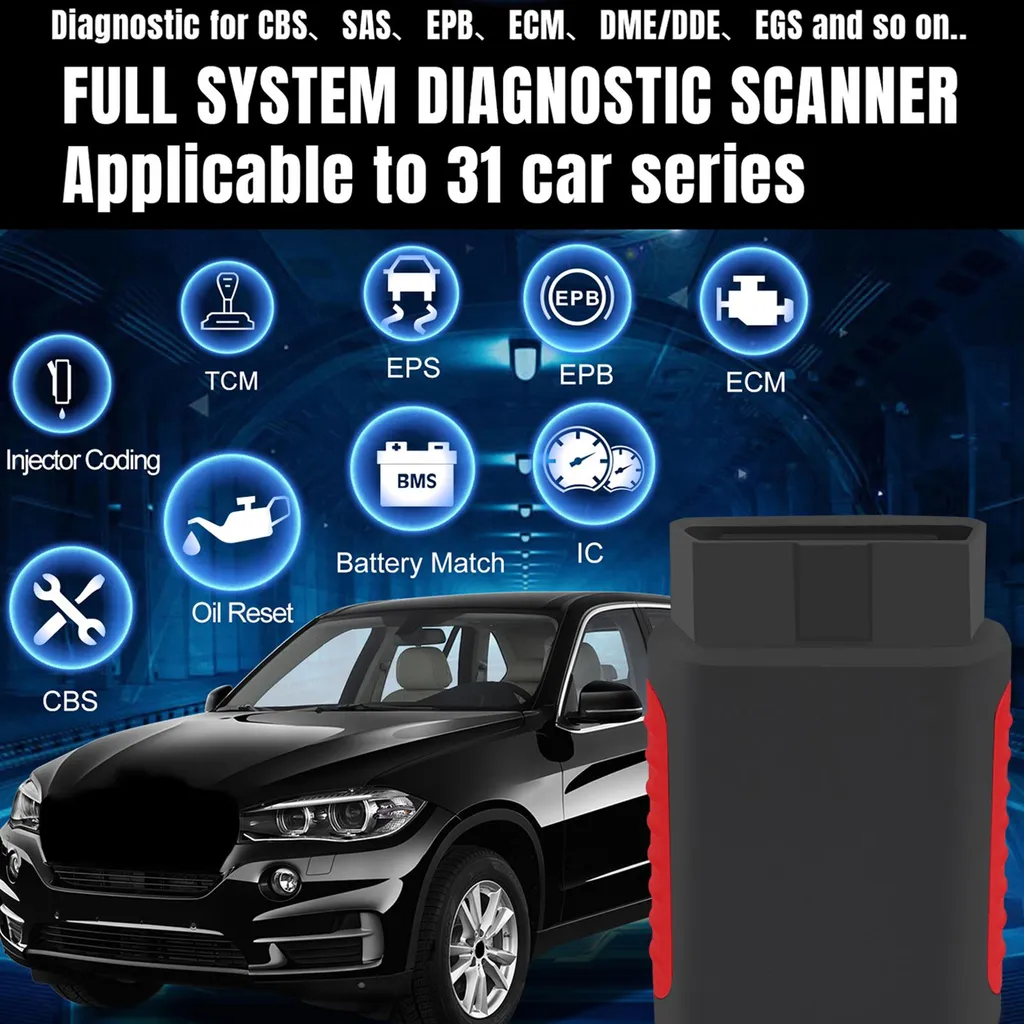Scanner OBD2 Bluetooth pour effacer les codes défauts ABS SRS