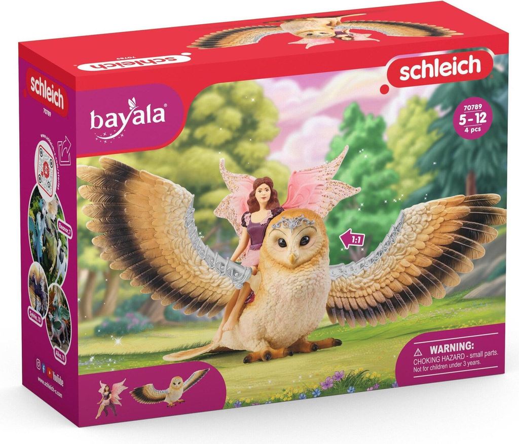 Fée sur un hibou volant Image du produit 