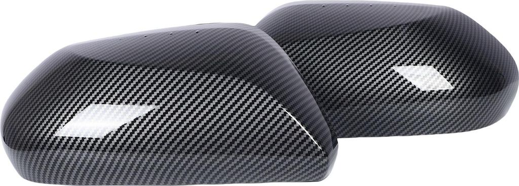 1 Paar Rückspiegelkappen im Kohlefaser-Stil, Ersatz für Außenrückansichtsgehäuse für Camry 2018–2024
