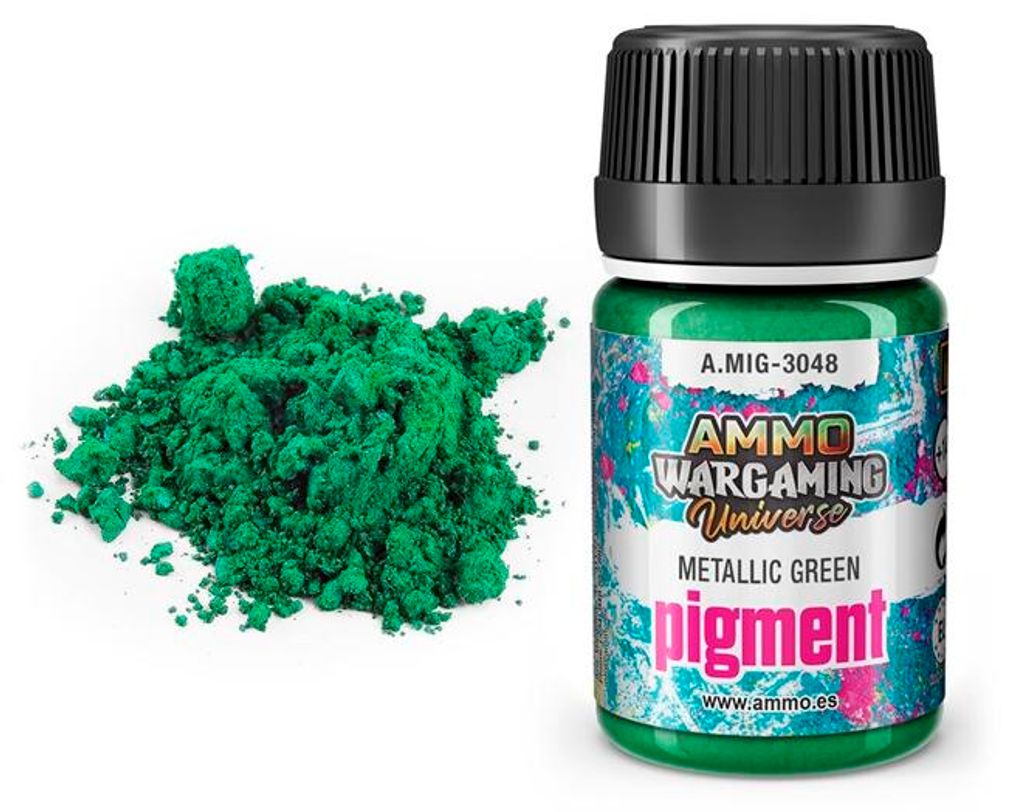 Ammo MIG A.MIG-3048 - Pigment Metallic Green - Neu
