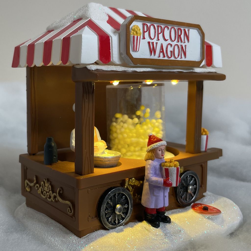 e4fun Vánoční vesnice s popcornem, stojan s LED osvětlením, Obrázek produktu 8