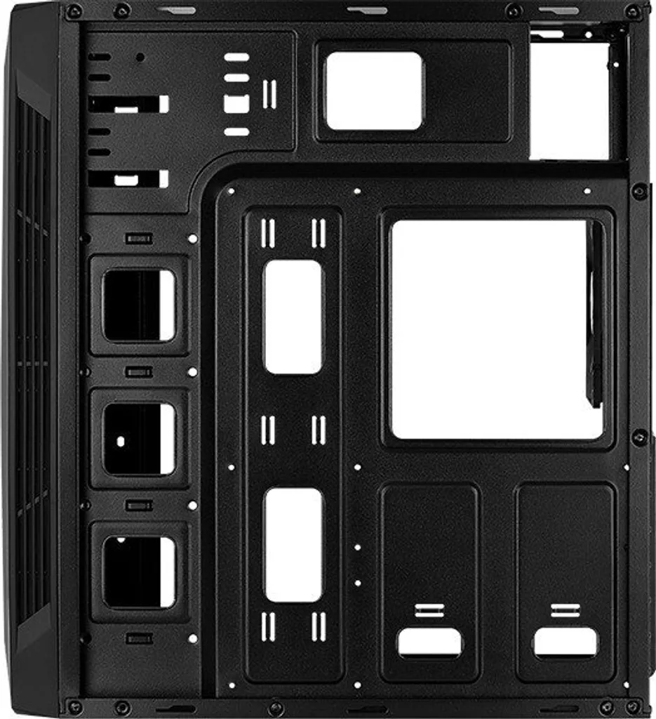 Boîtier PC Aerocool Split Midi Tower Noir avec Ruban LED RGB Stylé - 11