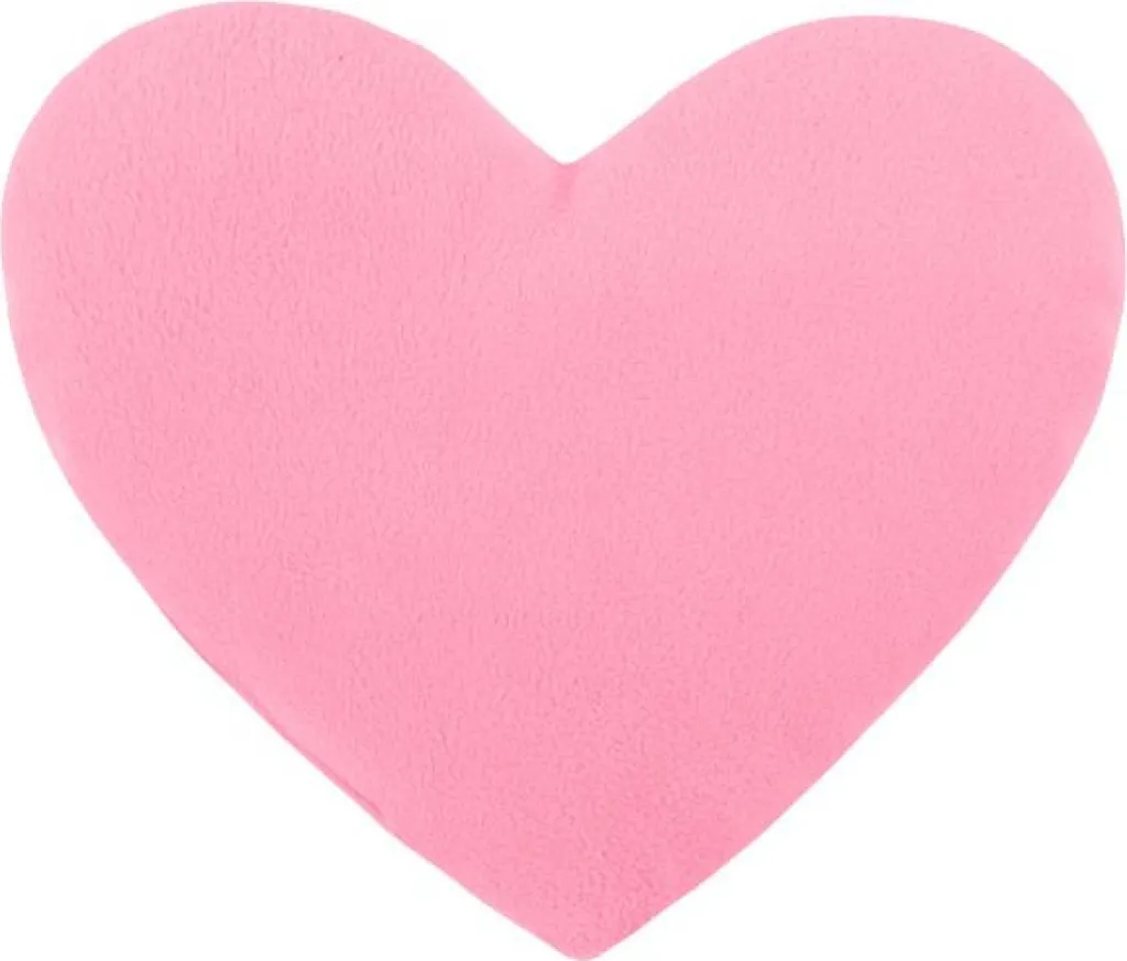 Objet de décoration COEUR Rose 23x25 cm - Coussin décoratif romantique