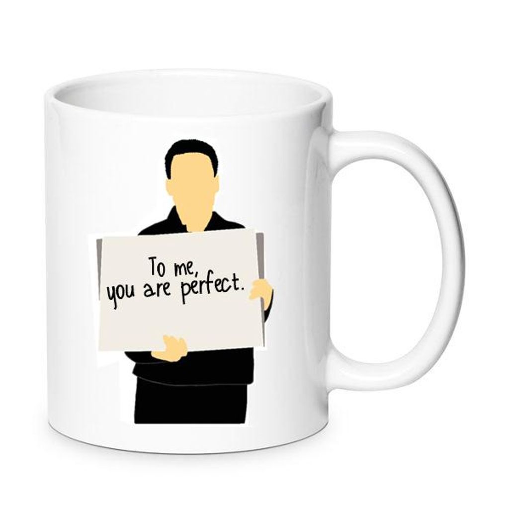 Valentinstag Porzellan Tasse „Love Actually To Me You Are Perfect“ No.37 – 330 ml
