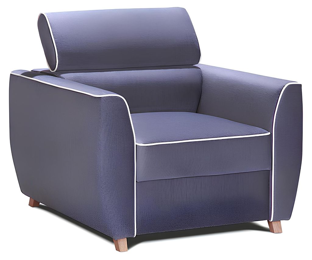 Sessel Designer Polster Stoff Textil 1er Lounge Club Fernseh 1Sitzer Stuhl Relax